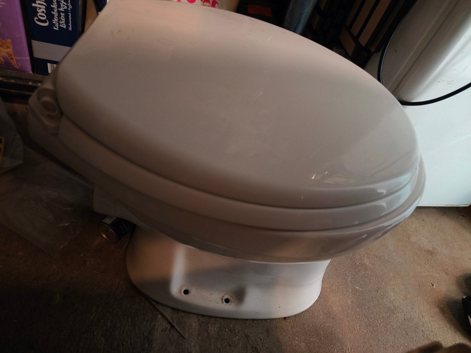 toiletpot, Ophalen, Gebruikt, Toilet