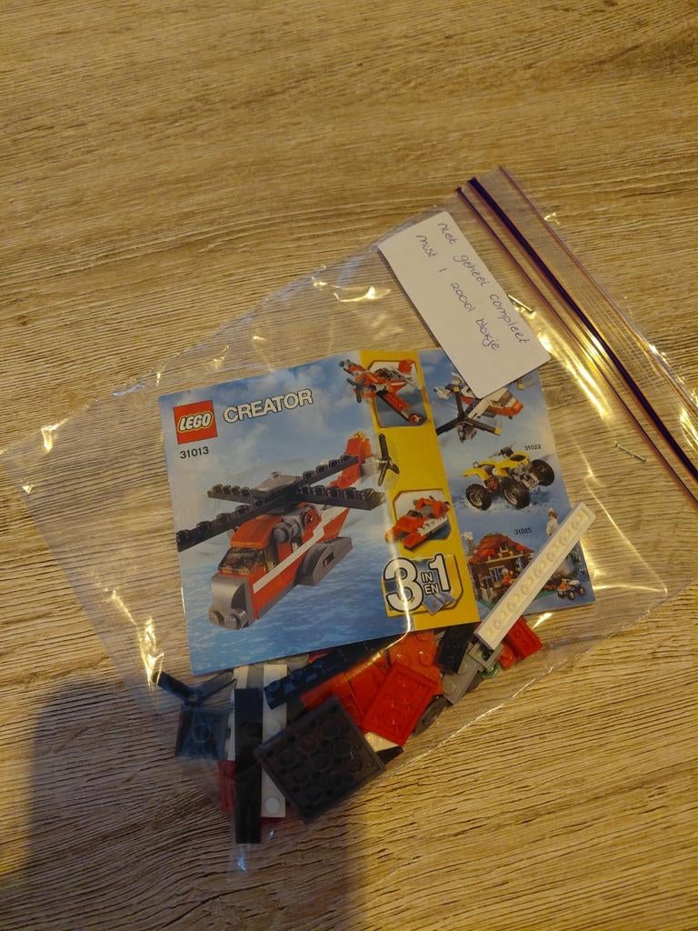 Lego Creator 31013, Gebruikt, Lego, Overige typen, Ophalen of Verzenden