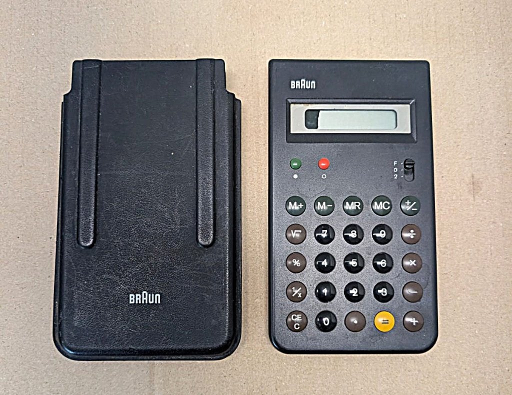 Braun rekenmachine, Ophalen of Verzenden, Gebruikt
