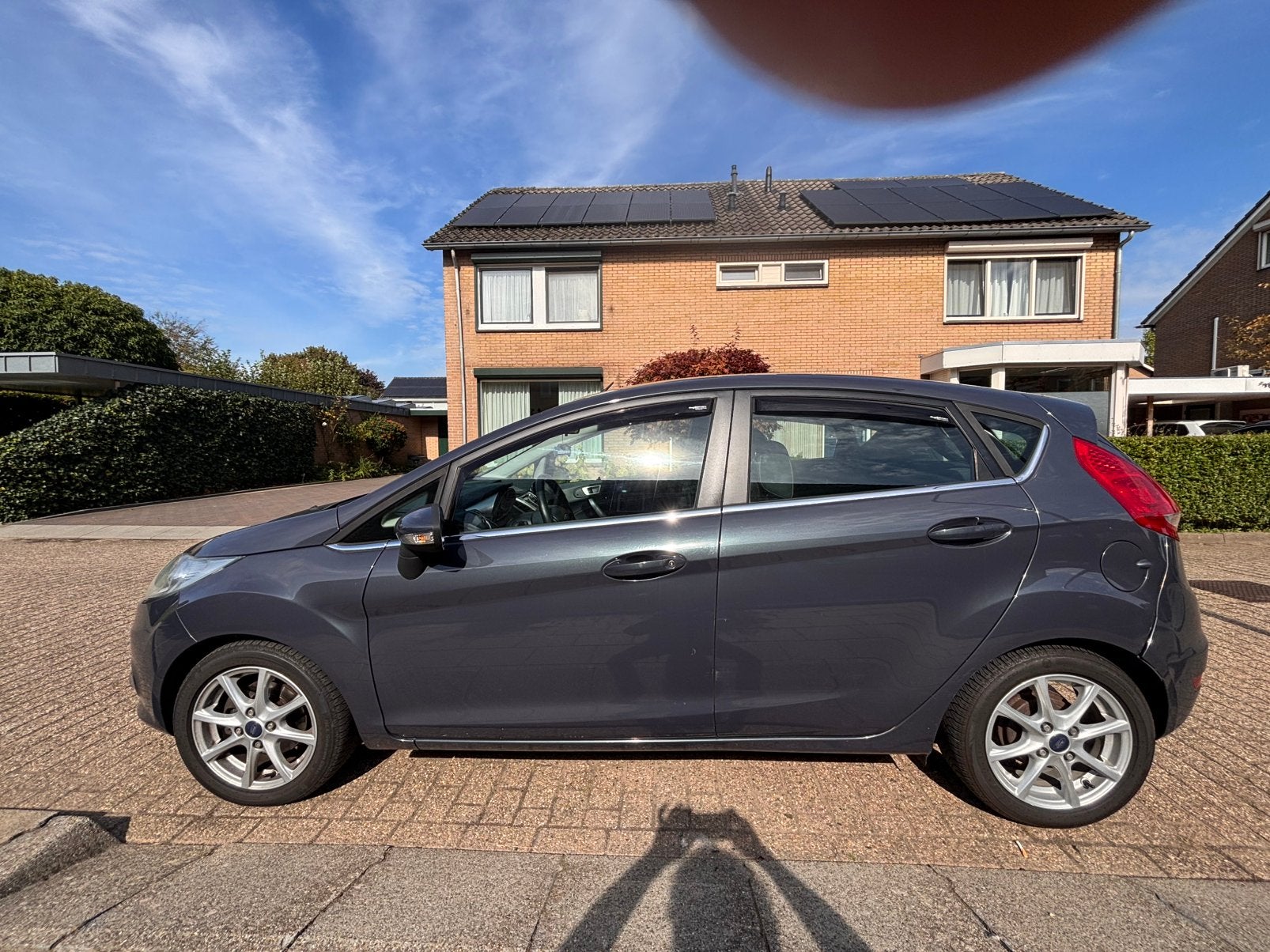 Ford Fiësta 1.6 Tdci 5DR 2012 Grijs,onderhoudsb., 3de EIG, Voorwielaandrijving, 1018 kg, 96 €/maand, Origineel Nederlands
