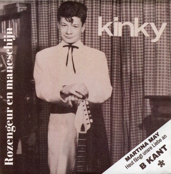 Nieuwpersing vinylsingle kinky / martina mai gezocht, Ophalen of Verzenden, Zo goed als nieuw, Overige formaten, Levenslied of Smartlap