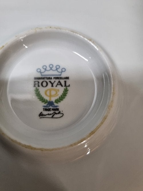 schaal royal met bloem, Antiek en Kunst, Ophalen of Verzenden
