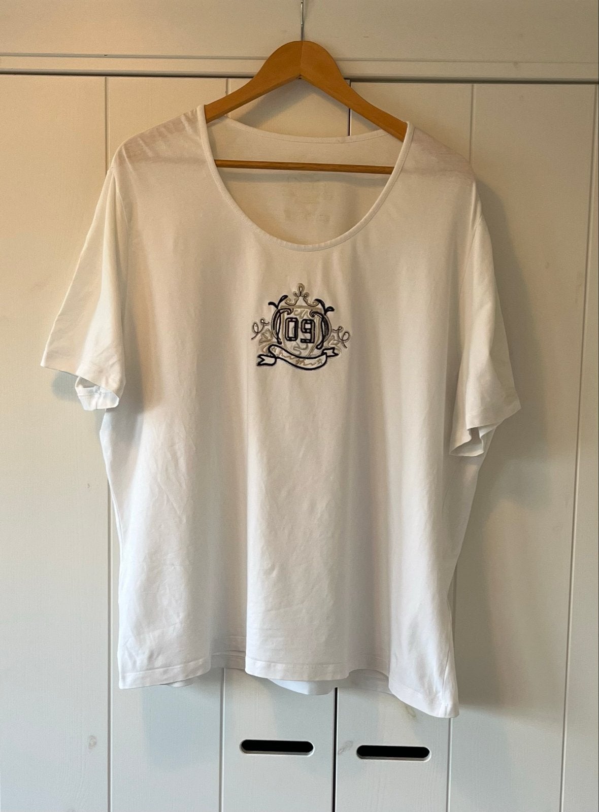 Frank Walder T-shirt - Maat 52, Wit, Maat 46/48 (XL) of groter, Ophalen of Verzenden, Zo goed als nieuw