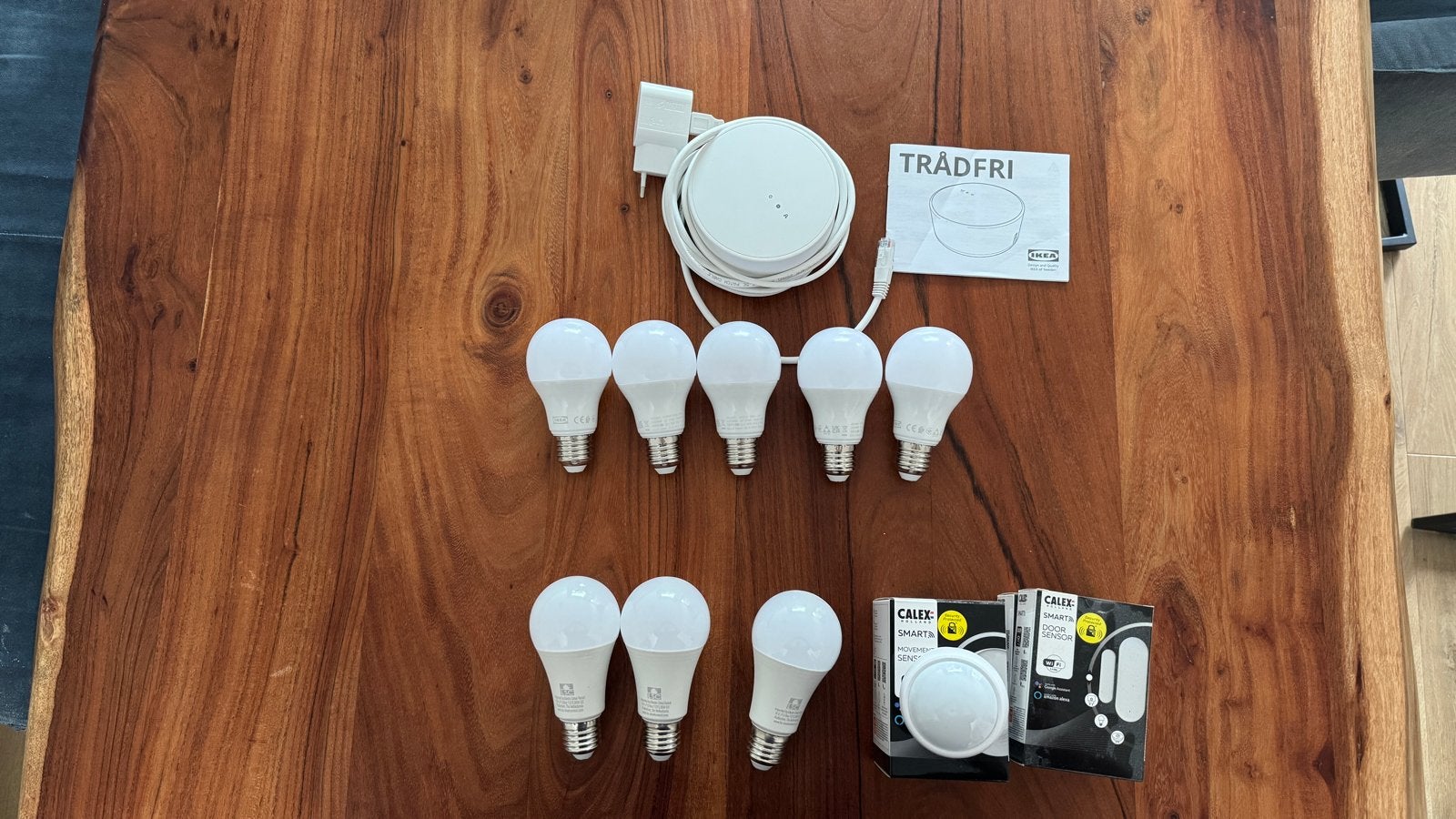 Smart Home Starterspakket: IKEA Tradfri & Calex Sensoren, Huis en Inrichting, Ophalen, Wit, Kunststof, Smart home compatibel