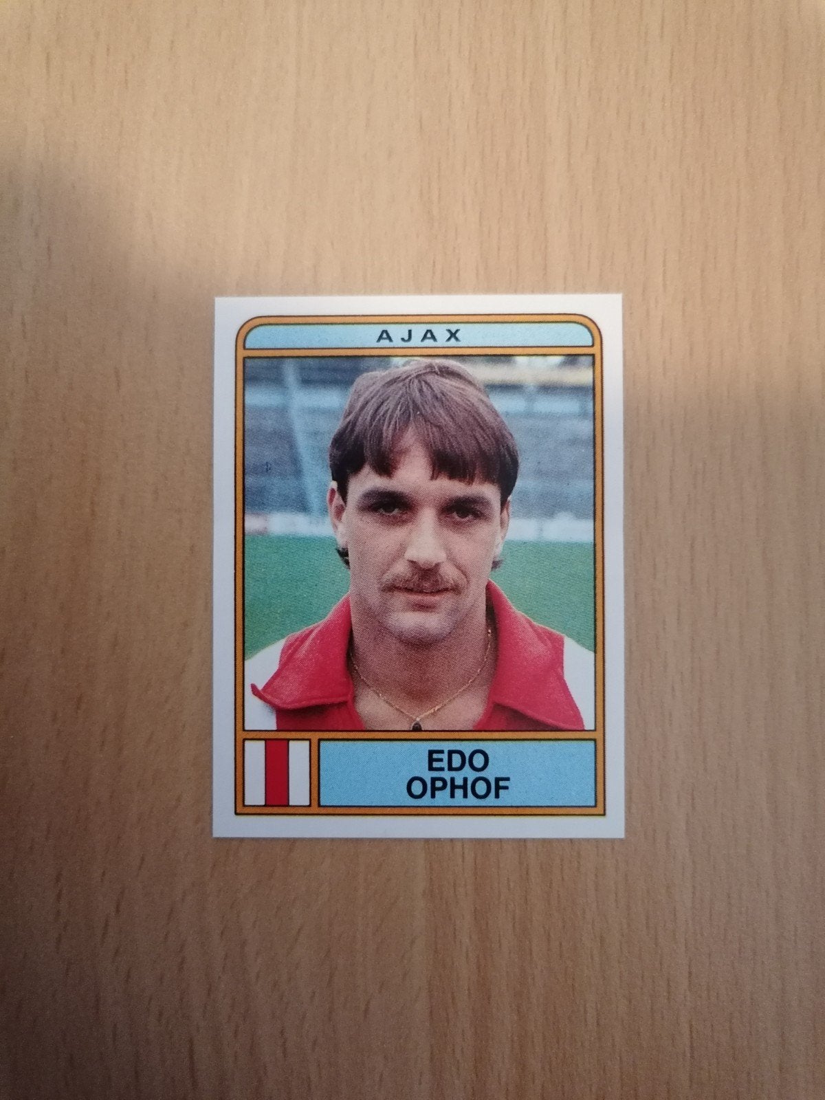 Panini Voetbal 84 #12 Edo Ophof., Verzamelen, Ophalen of Verzenden, Zo goed als nieuw, Ajax, Poster, Plaatje of Sticker