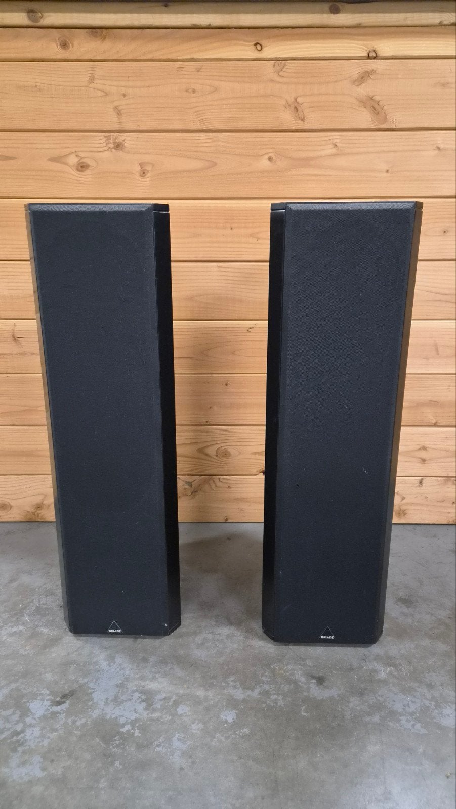 Driade Model 7 Vloerstaande Luidsprekers - Made in Holland, Audio, Tv en Foto, Luidsprekers, Overige merken, Vloerstaande luidspreker