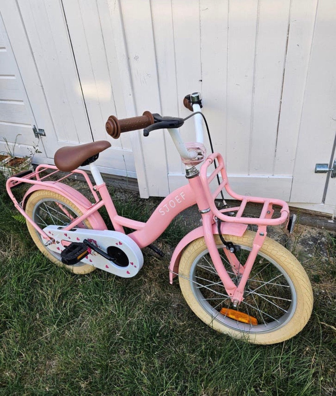 Sjoef meisjesfiets, Fietsen en Brommers, Fietsen | Kinderfietsjes, Ophalen, Zo goed als nieuw, Minder dan 16 inch