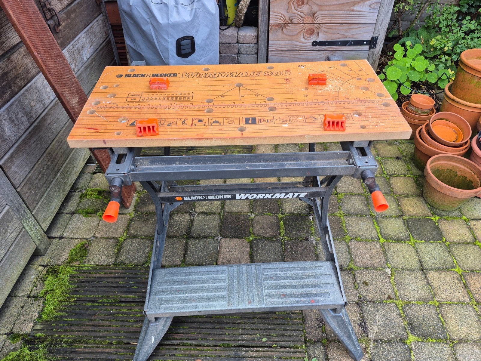 Black & Decker Workmate 800 werkbank - inklapbaar, Doe-het-zelf en Verbouw, Ophalen, Gebruikt, 70 tot 120 cm, Bankschroef