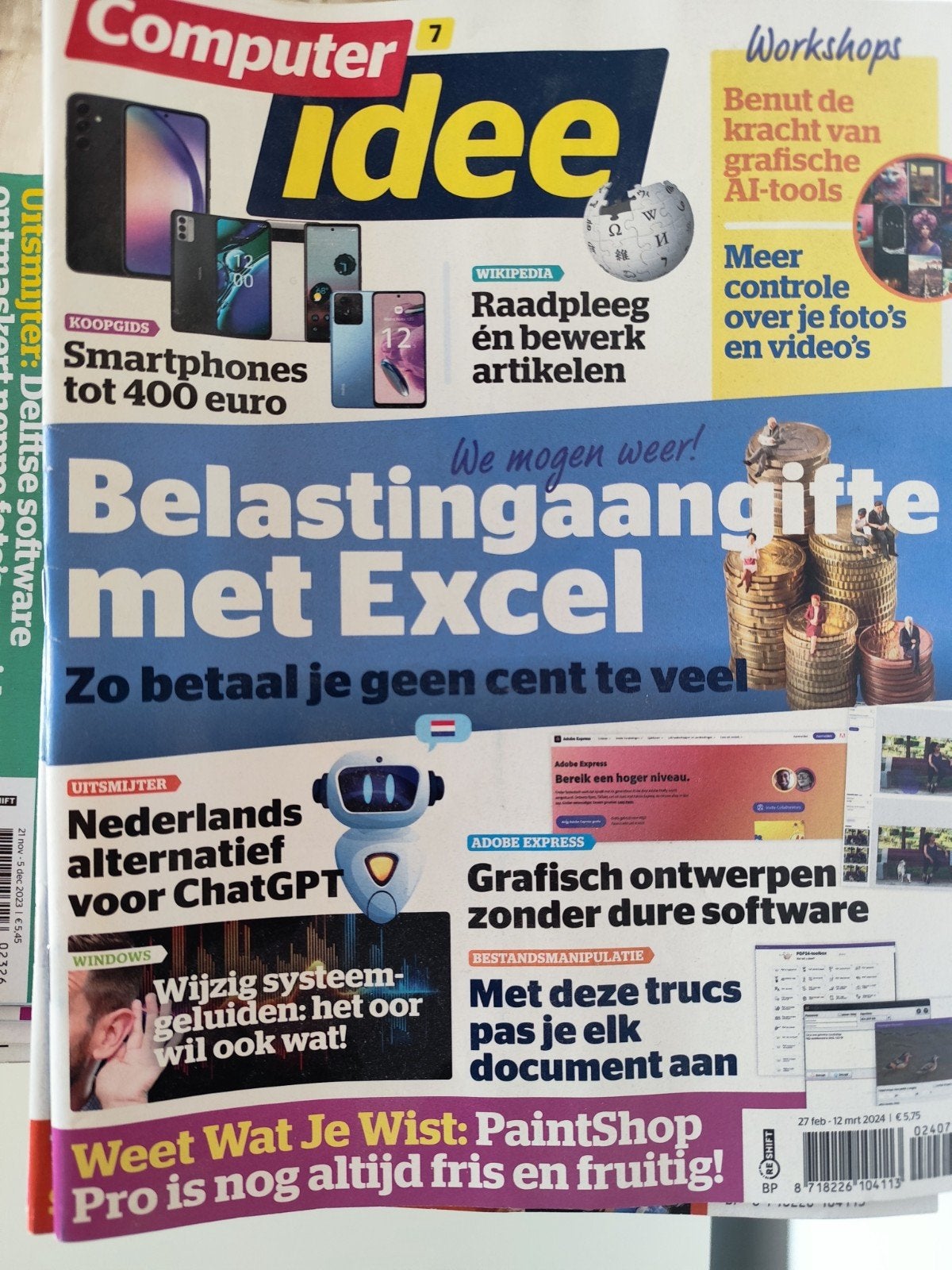 Computer Idee weekbladen 2020-2024, Boeken, Tijdschriften en Kranten, Ophalen of Verzenden, Gelezen, Sport en Vrije tijd