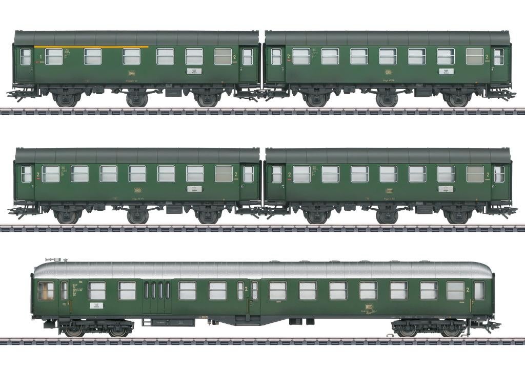 Marklin H0 41326 2x 3-assige wagens en stuurstandrijtuig DB, Ophalen, Wisselstroom, Märklin, Nieuw