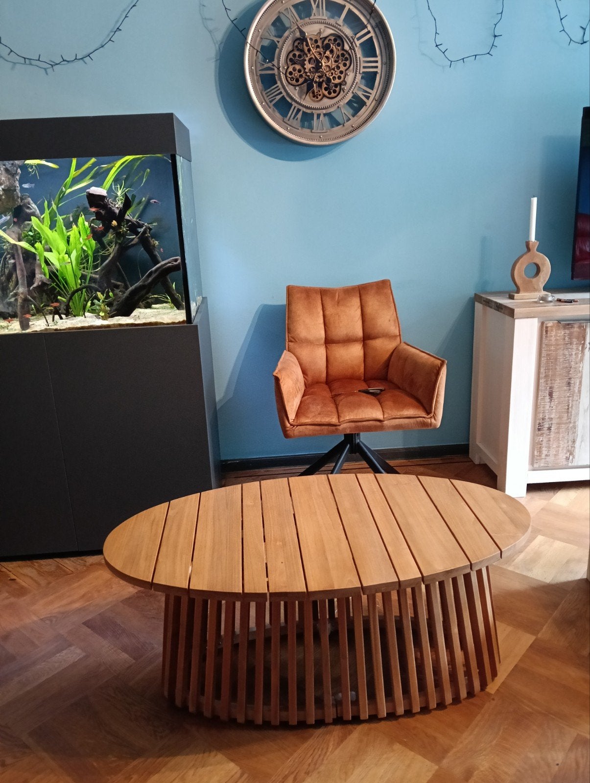 koffietafel Teun 58x109x45 van €499 voor €250 ophalen weesp, Ophalen, 100 tot 150 cm, Teakhout, Nieuw