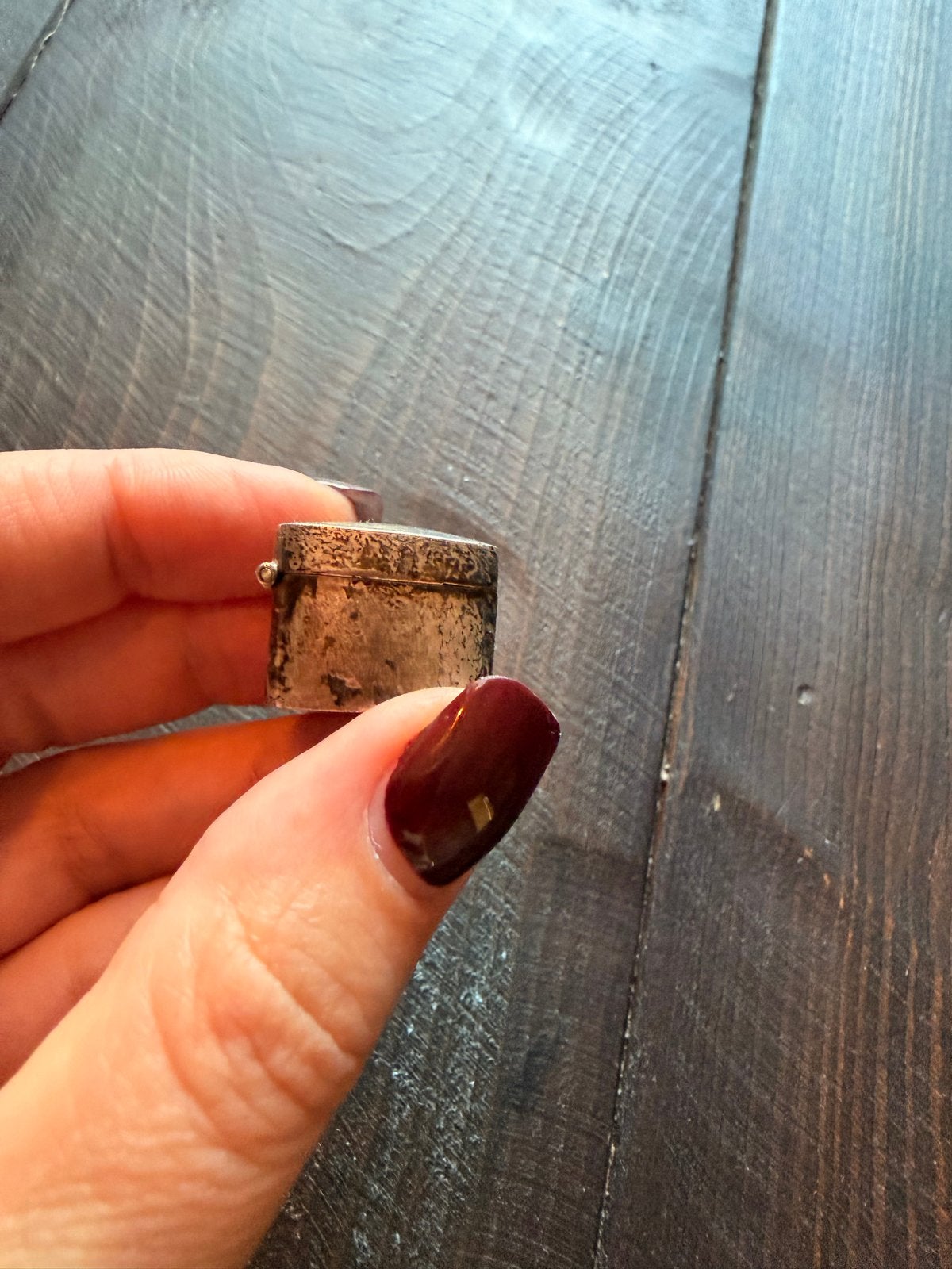 Vintage Zilveren mini Pillendoosje - Mexico CH-96, Antiek en Kunst, Ophalen of Verzenden, Zilver
