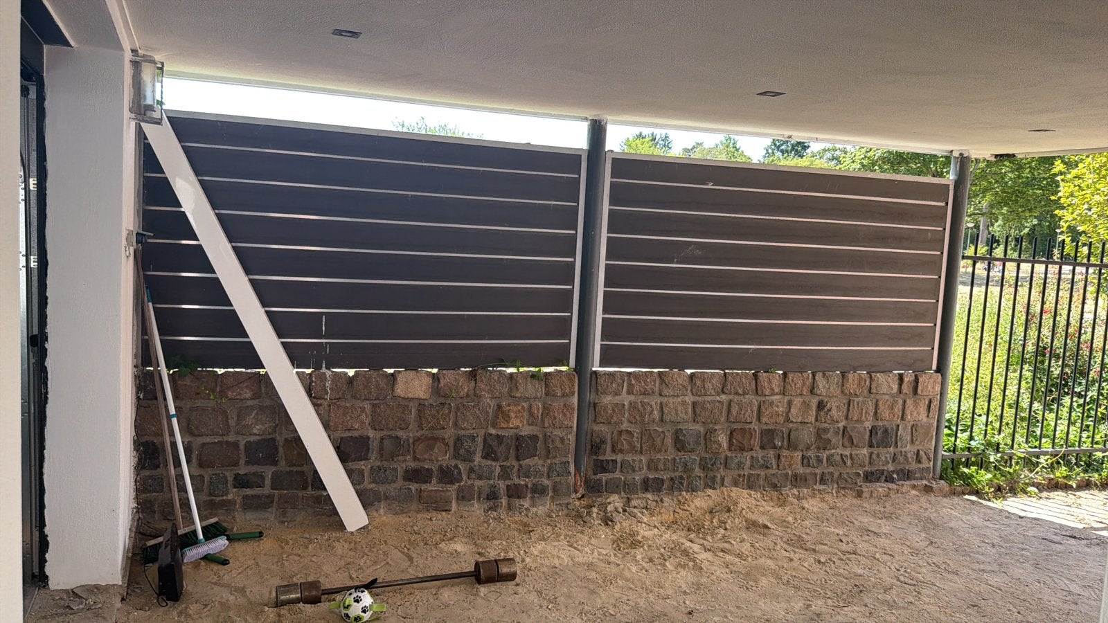 Schutting, Tuin en Terras, Schuttingen, Ophalen, Minder dan 3 meter, Aluminium, Zo goed als nieuw