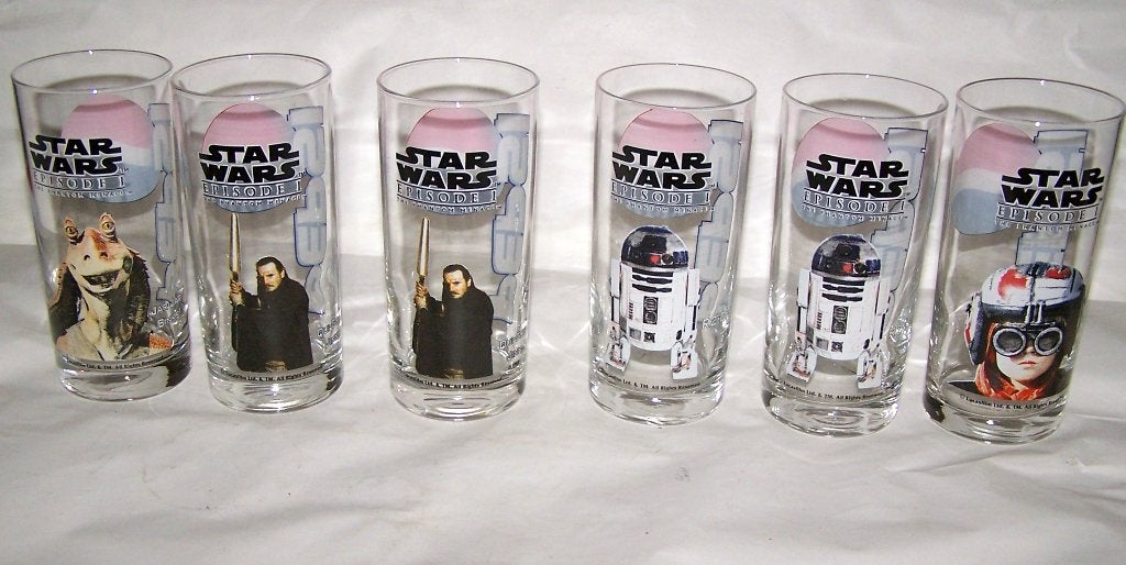 6x Pepsi Cola StarWars Episode 1 glazen. Nwst., Ophalen of Verzenden, Nieuw, Gebruiksvoorwerp