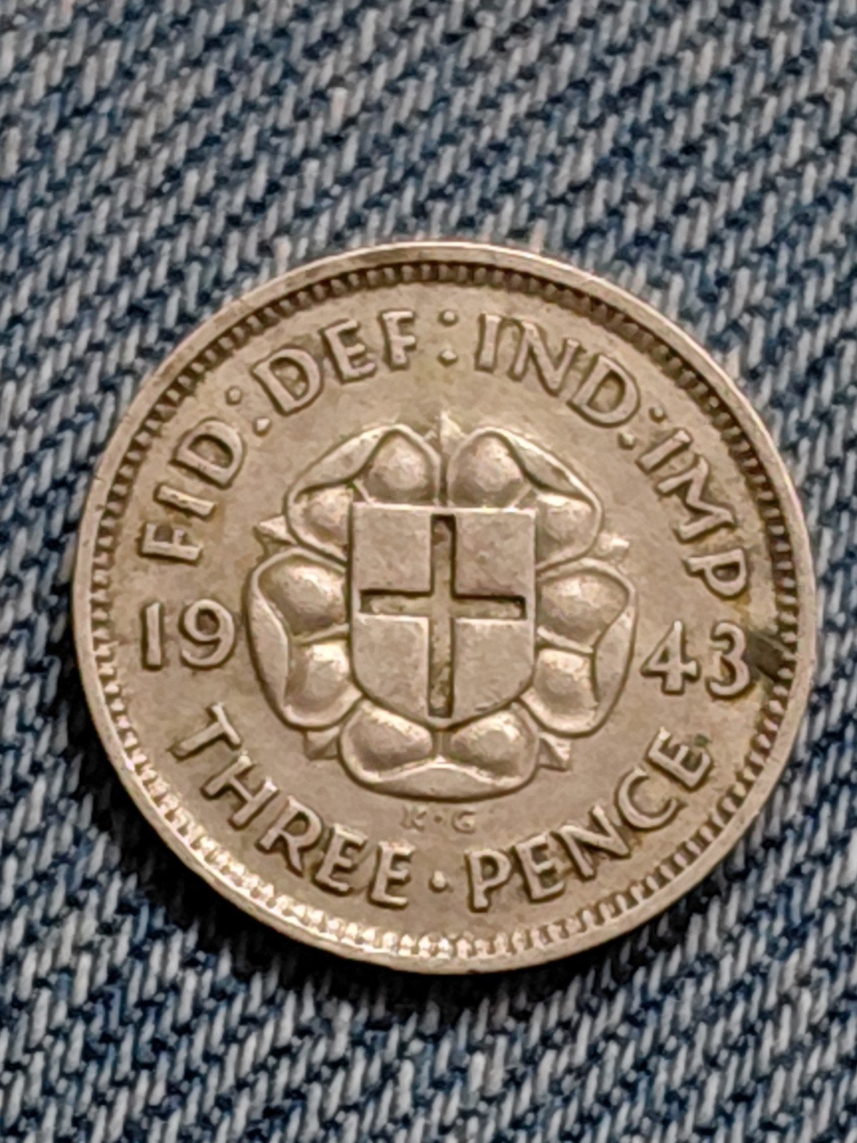Engeland (incl koloniën) 3 Pence 1943 George VI  - Zilver, Verzenden, Overige landen, Losse munt, Zilver
