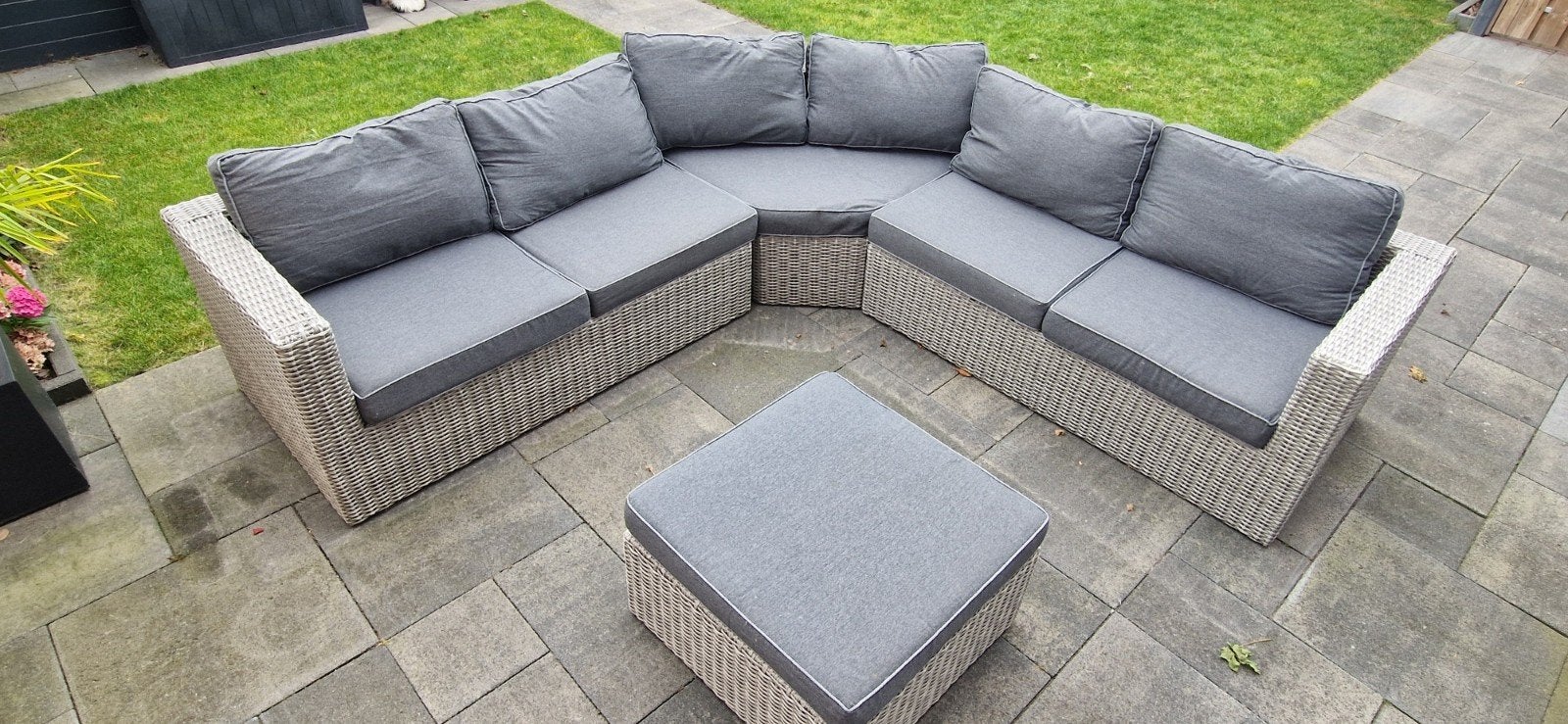Loungeset van B7 met kussens, Ophalen, Gebruikt, Bank, Loungeset