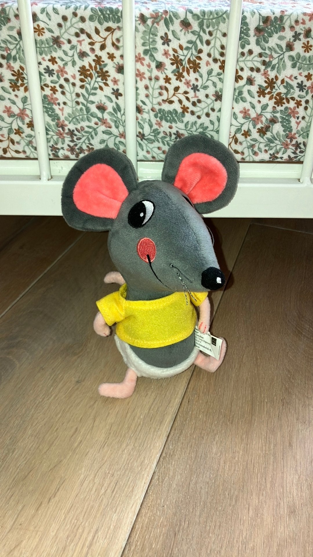 Muisje mag ik in je luier kijken, Kinderen en Baby's, Speelgoed | Knuffels en Pluche, Muis, Nieuw, Ophalen of Verzenden, Wasbaar