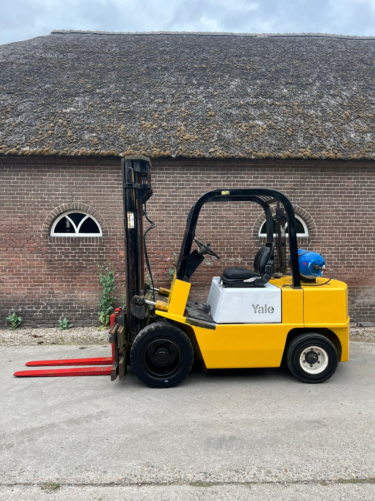 Yale glp030 3000kg duplo 370cm sideshift lpg nette staat✅, Zakelijke goederen, Machines en Bouw | Heftrucks en Intern transport