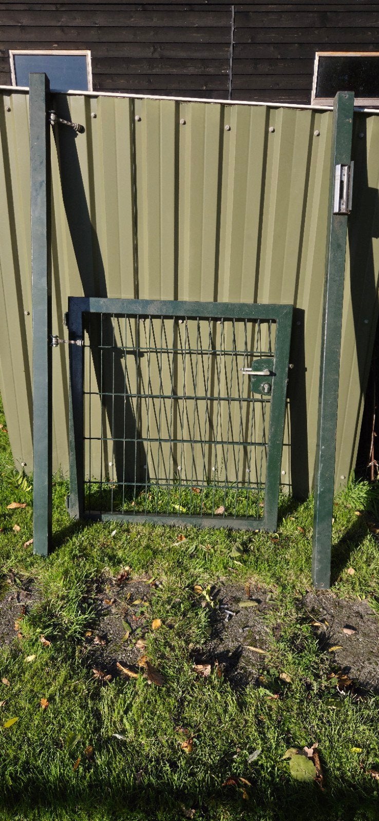 tuinhek tuinpoort toegangshek met extra stukje hek, Ophalen, Gebruikt, IJzer, Tuinhek