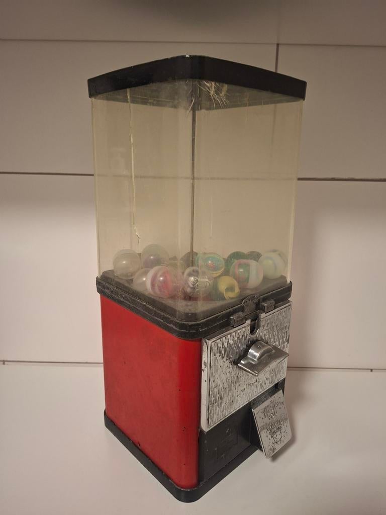 King koin usa vending pinda kauwgomballen automaat mancave, Ophalen of Verzenden, Gebruikt