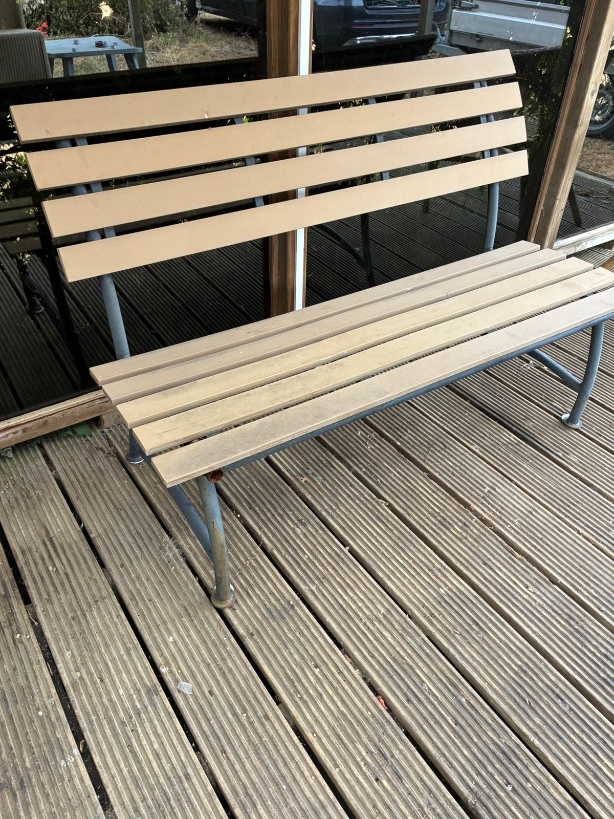 Tuinbank, Ophalen, Zo goed als nieuw, Metaal