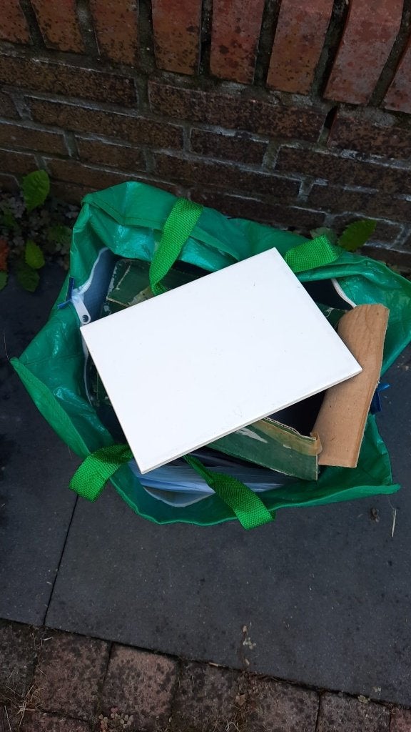 Witte badkamertegels, Ophalen, Gebruikt, Minder dan 20 cm, Minder dan 5 m²