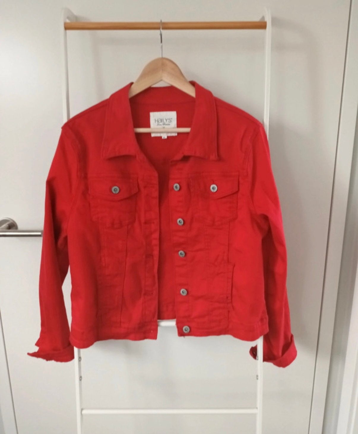 Hailys denim jacket L, Ophalen of Verzenden, Zo goed als nieuw, Maat 42/44 (L), Rood