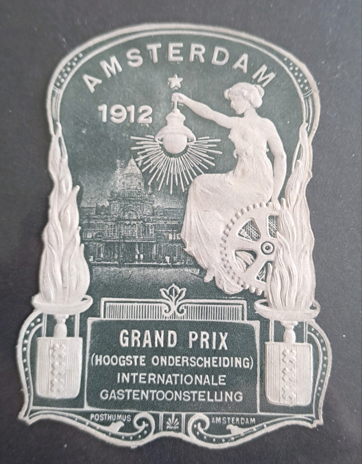 Sluitzegel Amsterdam Gastentoonstelling 1912, Ophalen of Verzenden
