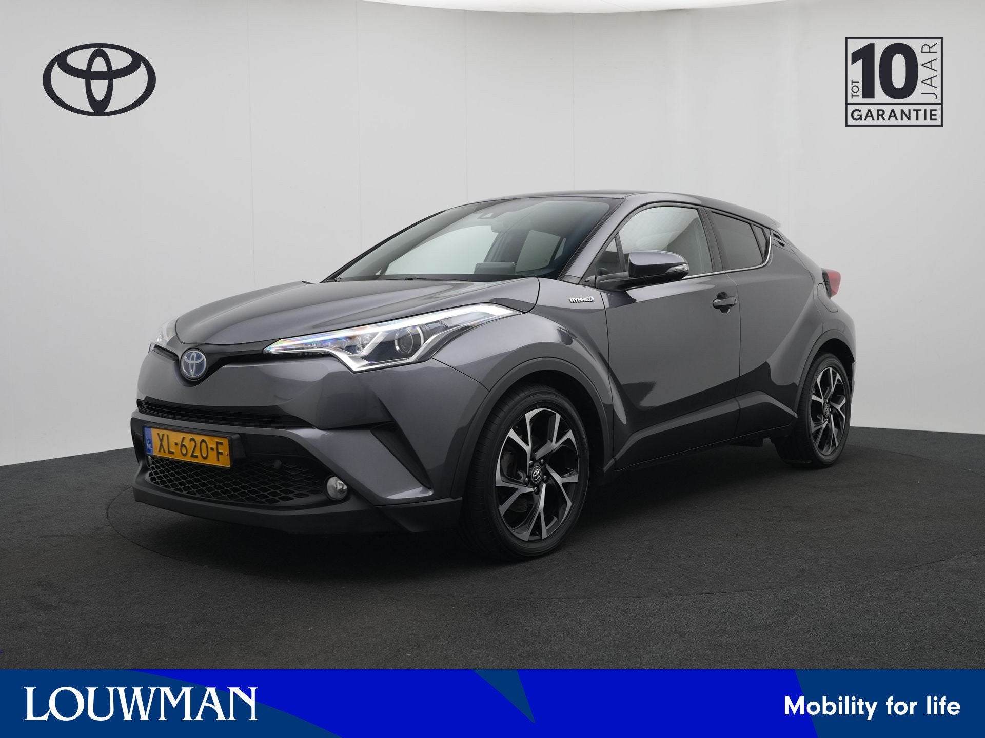 Toyota C-HR 1.8 Hybrid Dynamic (bj 2019, automaat), Auto's, 12 maanden, Stof, 4 cilinders, 122 pk