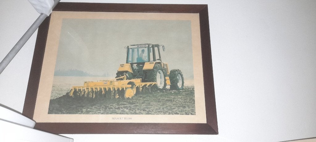 Schilderij Renault Tractor 71 cm x 55 cm, Ophalen, 50 tot 75 cm, Schilderij