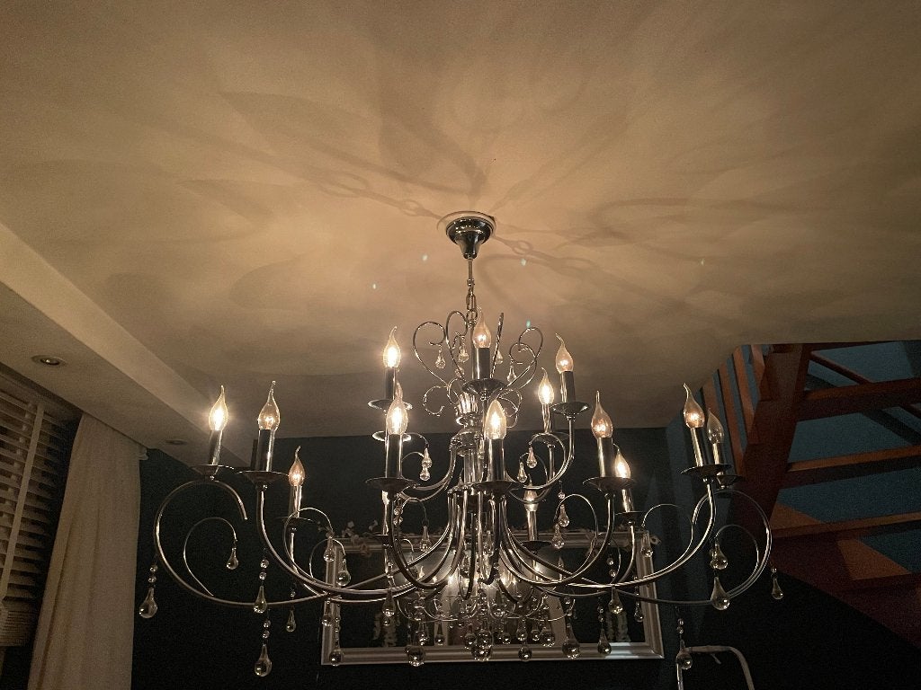 Te koop kroonluchter, Huis en Inrichting, Ophalen, Gebruikt, Metaal
