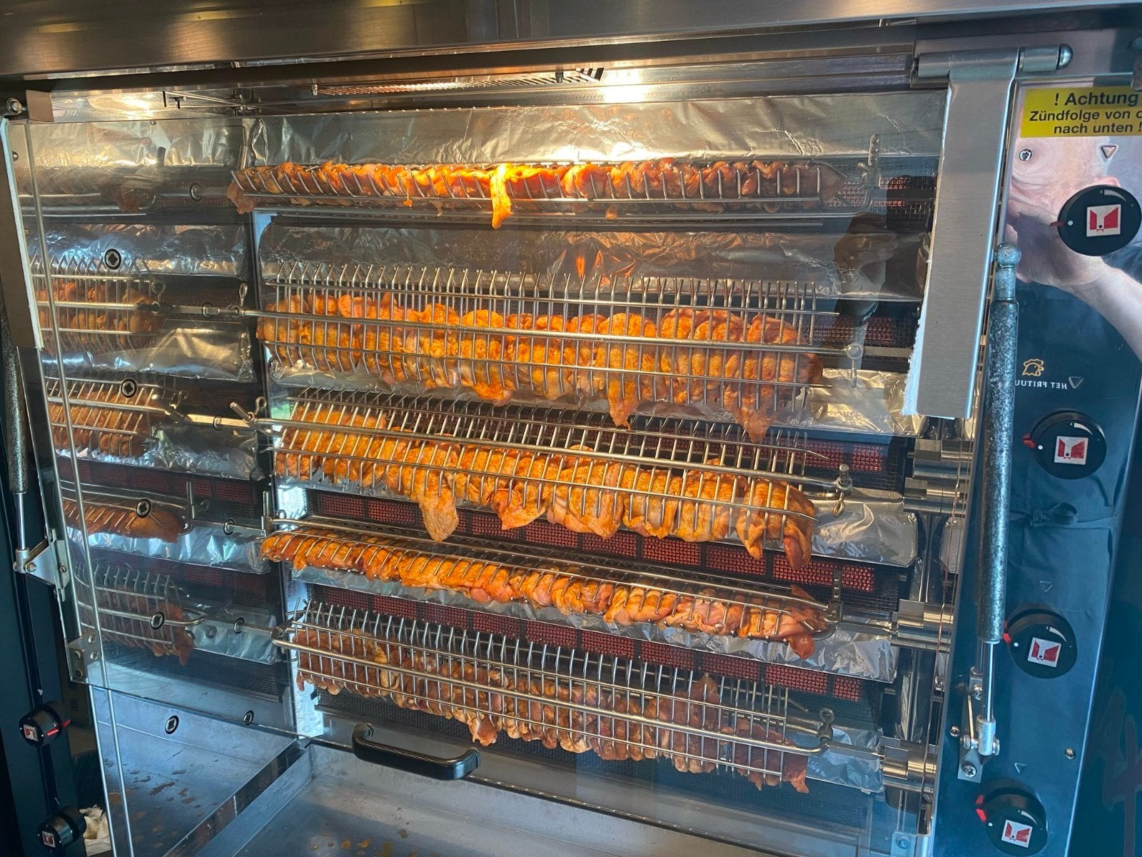 Übert Kippengrill Rotisserie met 11 Spitten, Ophalen, Gebruikt, Fornuis, Frituur en Grillen