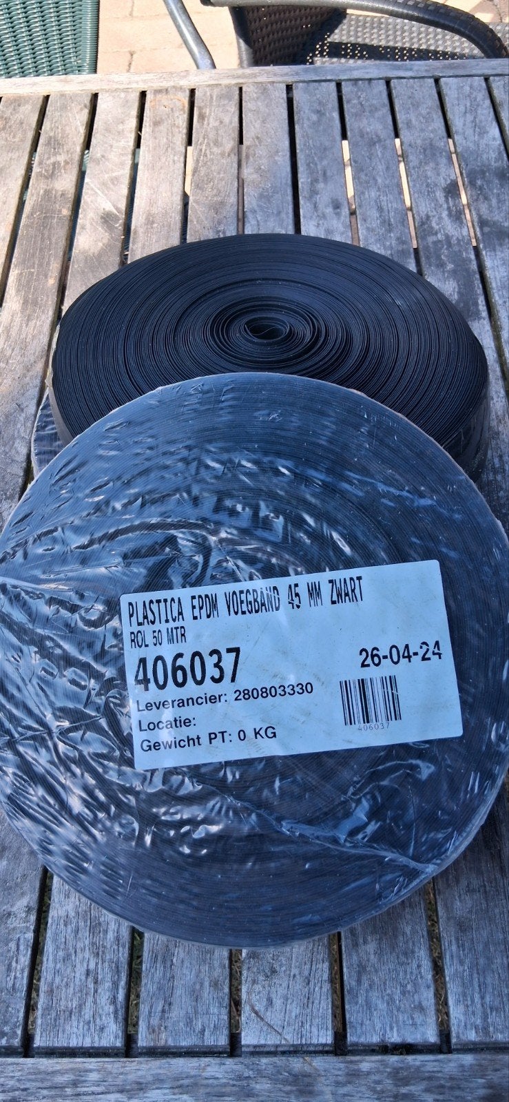 EPDM voegband 45mm x 50m - Nieuw, Doe-het-zelf en Verbouw, Ophalen of Verzenden, Nieuw, Overige materialen