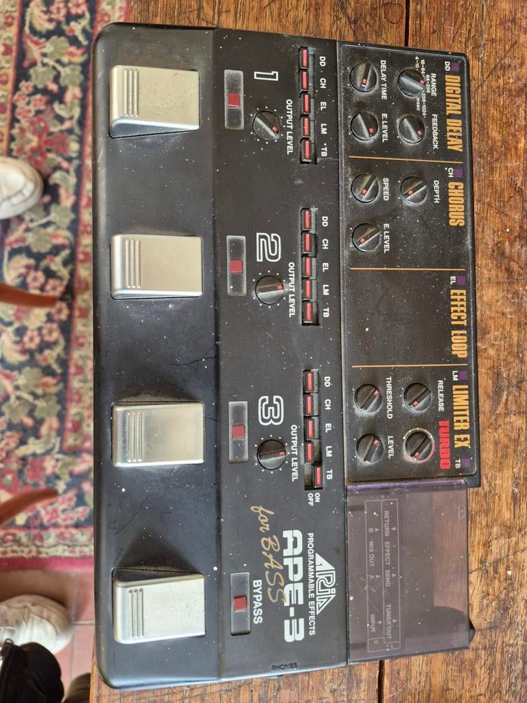 Aria APE-3 voor Bas - Programmeerbare Multi-Effect, Ophalen, Gebruikt, Multi-effect