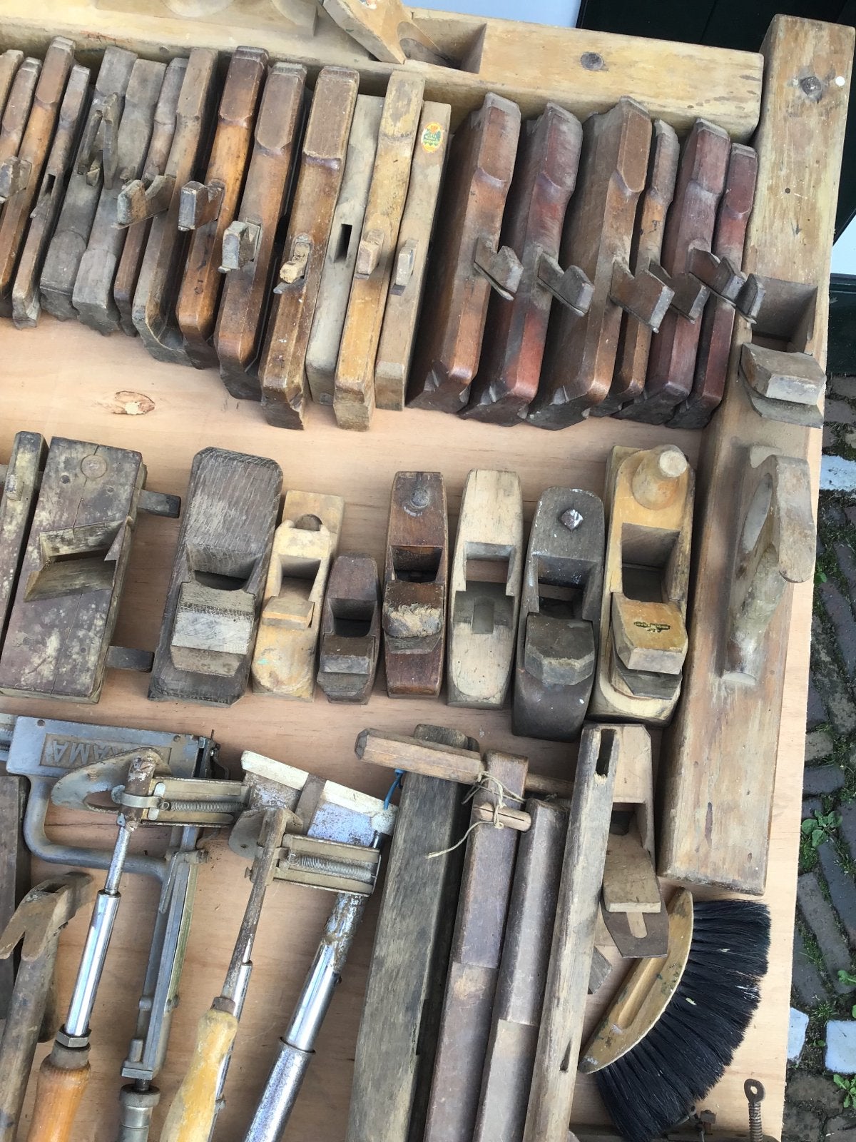 Grote collectie oud handgereedschap voor timmer/meubelmakers, Ophalen, Gebruikt