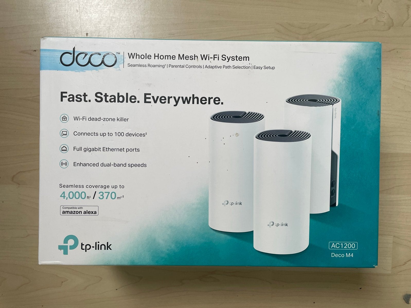 TP-Link Deco M4 AC1200 Mesh Wifi Systeem (3-pack), Ophalen of Verzenden, Zo goed als nieuw