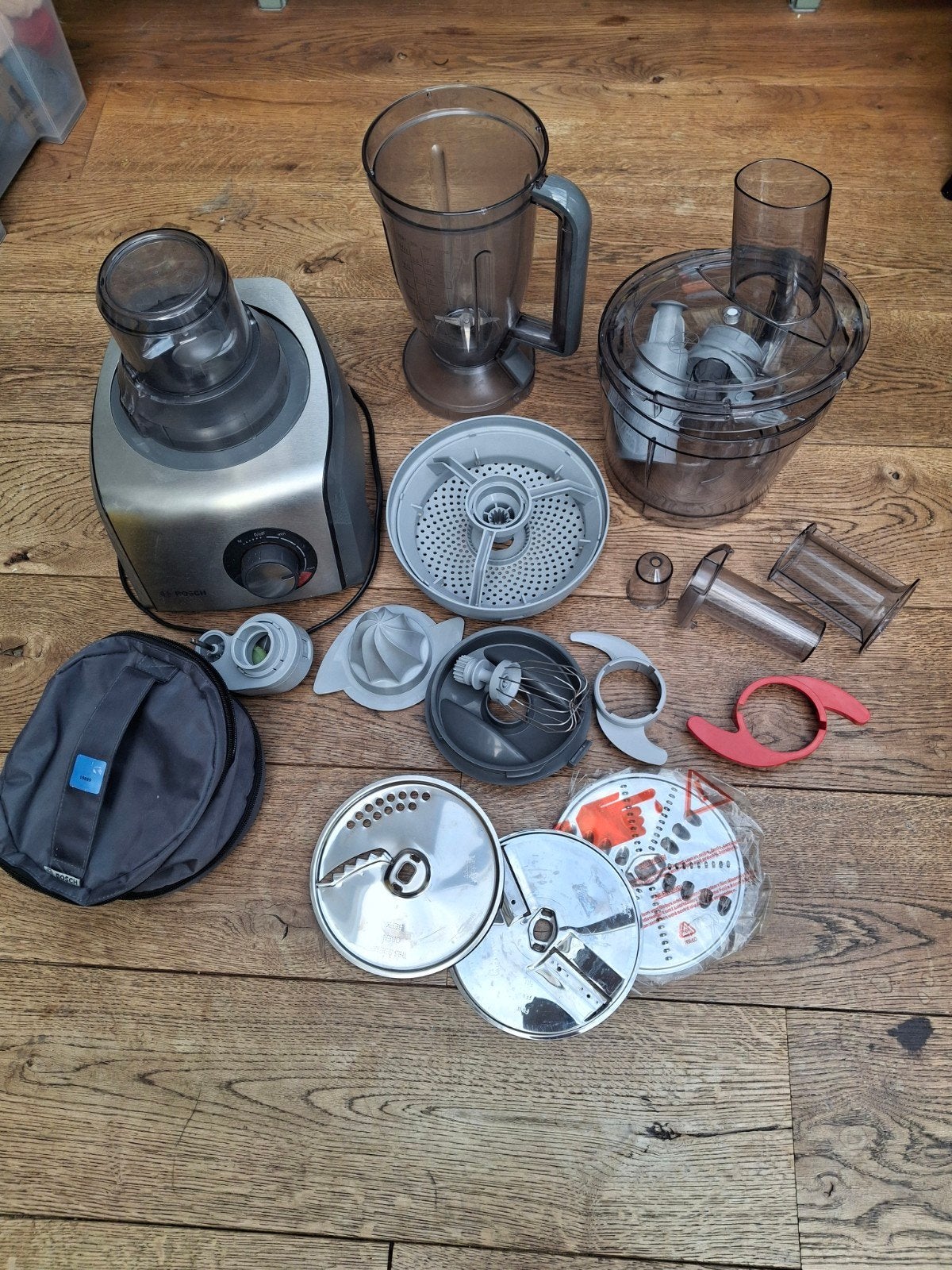 Bosch keukenmachine set, Witgoed en Apparatuur, 4 liter of meer, Gebruikt, 3 snelheden of meer, Ophalen of Verzenden