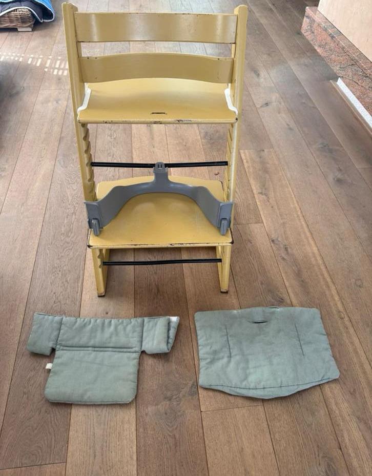 Stokke trip trap met accessoires, Kinderen en Baby's, Kinderstoelen, Gebruikt, Meegroeistoel, Aanschuifbaar, Ophalen of Verzenden