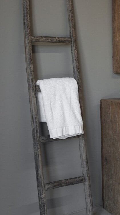Houten ladder met oude look stoer / landelijk, Huis en Inrichting, Ophalen of Verzenden