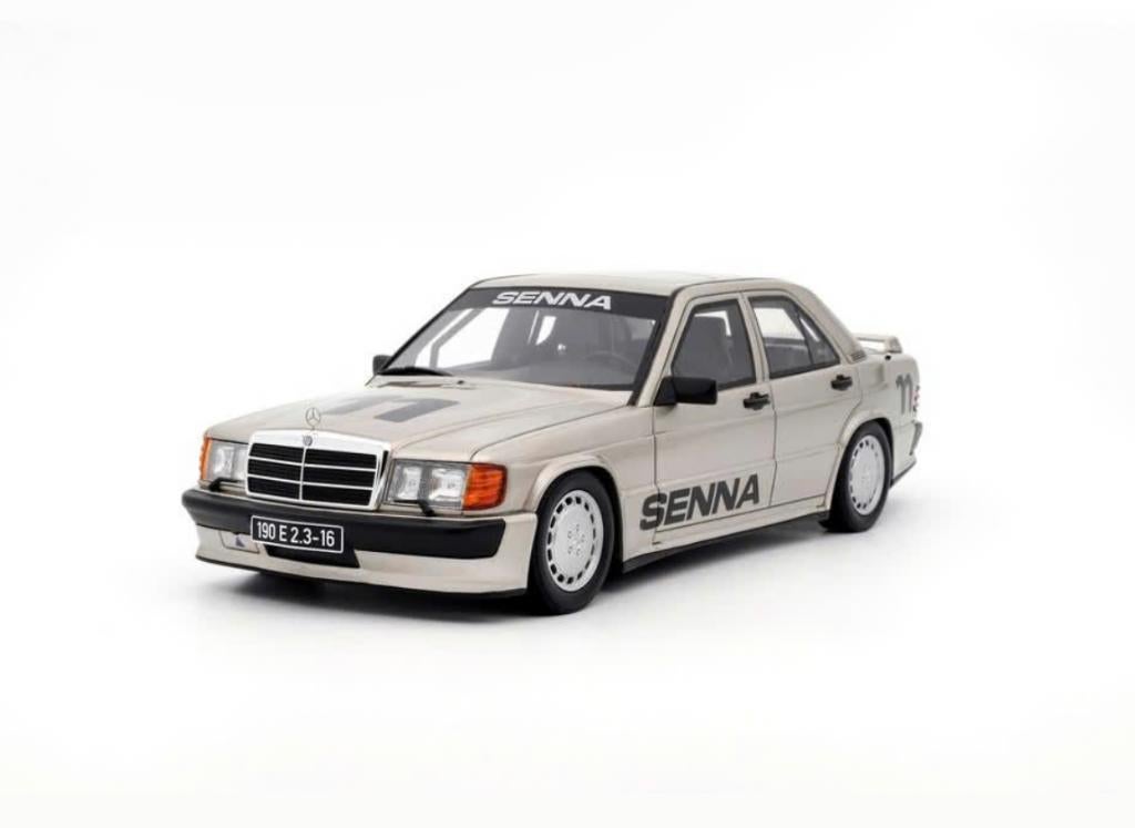 Mercedes Benz 190E 2.3 16 W201 SENNA 1/18 OTTO MOBILE 1041, Verzenden, Nieuw, Auto, OttOMobile