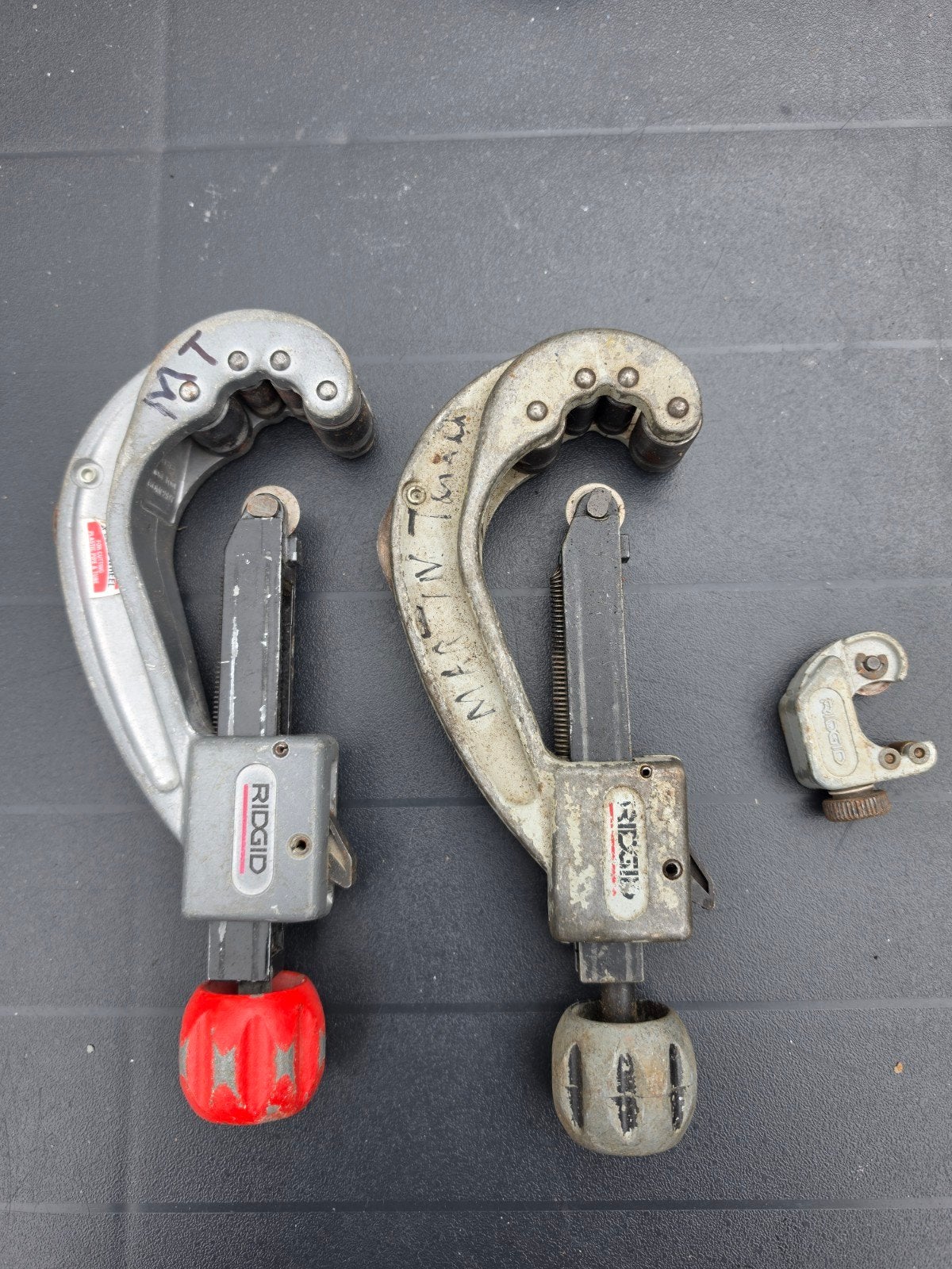 RIDGID pijpsnijders - Set van 3, Doe-het-zelf en Verbouw, Ophalen, Gebruikt, Snijgereedschap, Ridgid