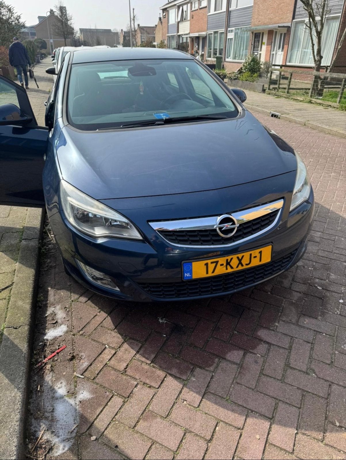 Opel Astra 1.6 5D 2010 Blauw, Auto's, Voorwielaandrijving, 1250 kg, 4 cilinders, Blauw