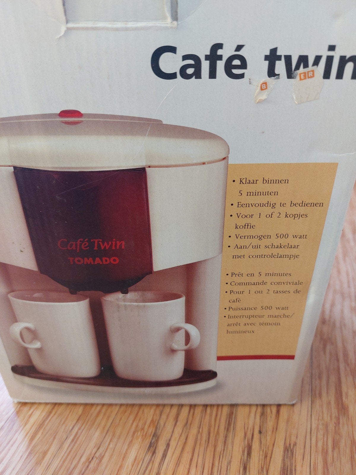 Tomado Café Twin Koffiezetapparaat - Vintage, Ophalen, Gebruikt, Koffiemachine, Gemalen koffie
