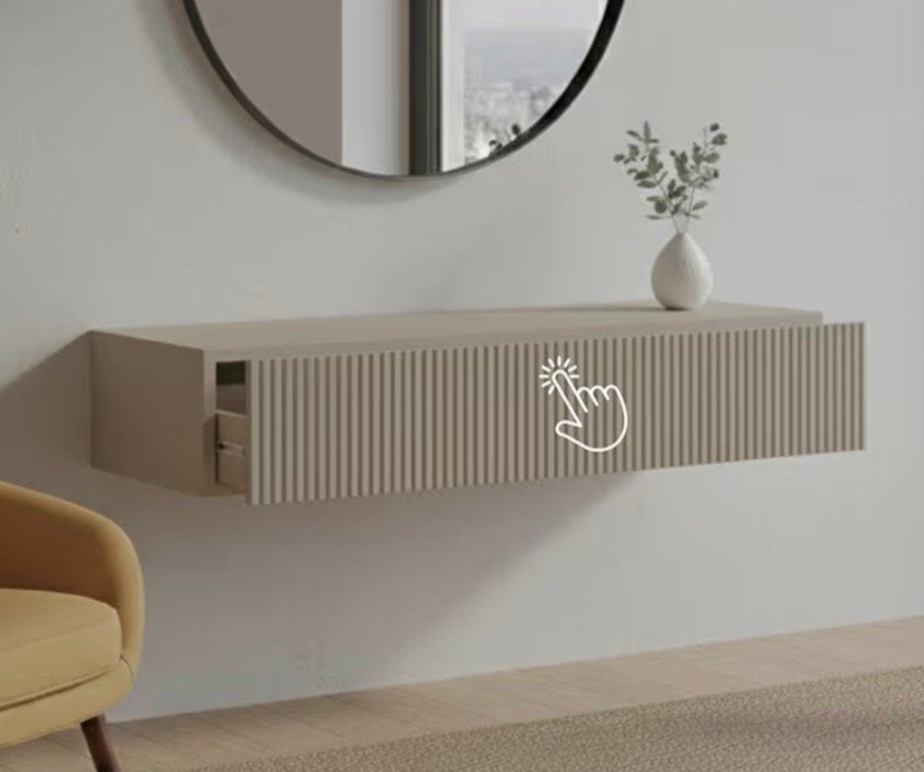 Kaptafel zwevend kast, Ophalen, Zo goed als nieuw, Minder dan 100 cm