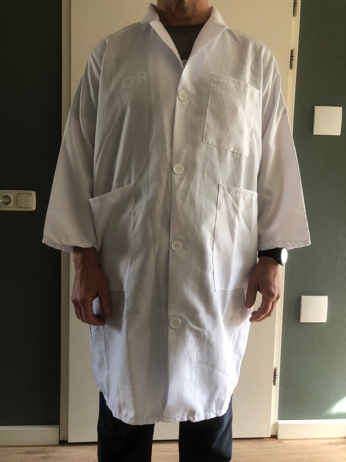 Witte doktersjas / feestkleding / maat XL, Ophalen of Verzenden, Nieuw, Maat 46/48 (XL) of groter, Carnaval