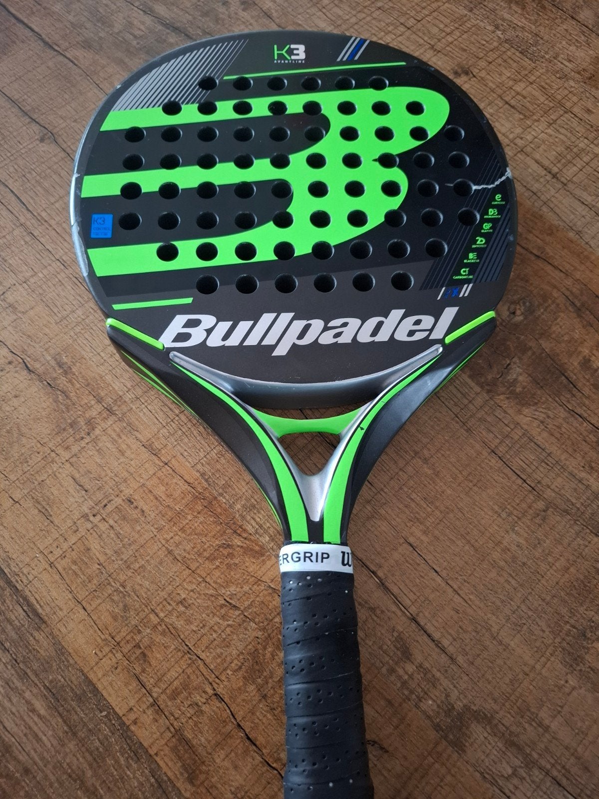 Bullpadel K3 Avantline Padel Racket - Beschadigd, Sport en Fitness, Ophalen of Verzenden, Gebruikt, Racket