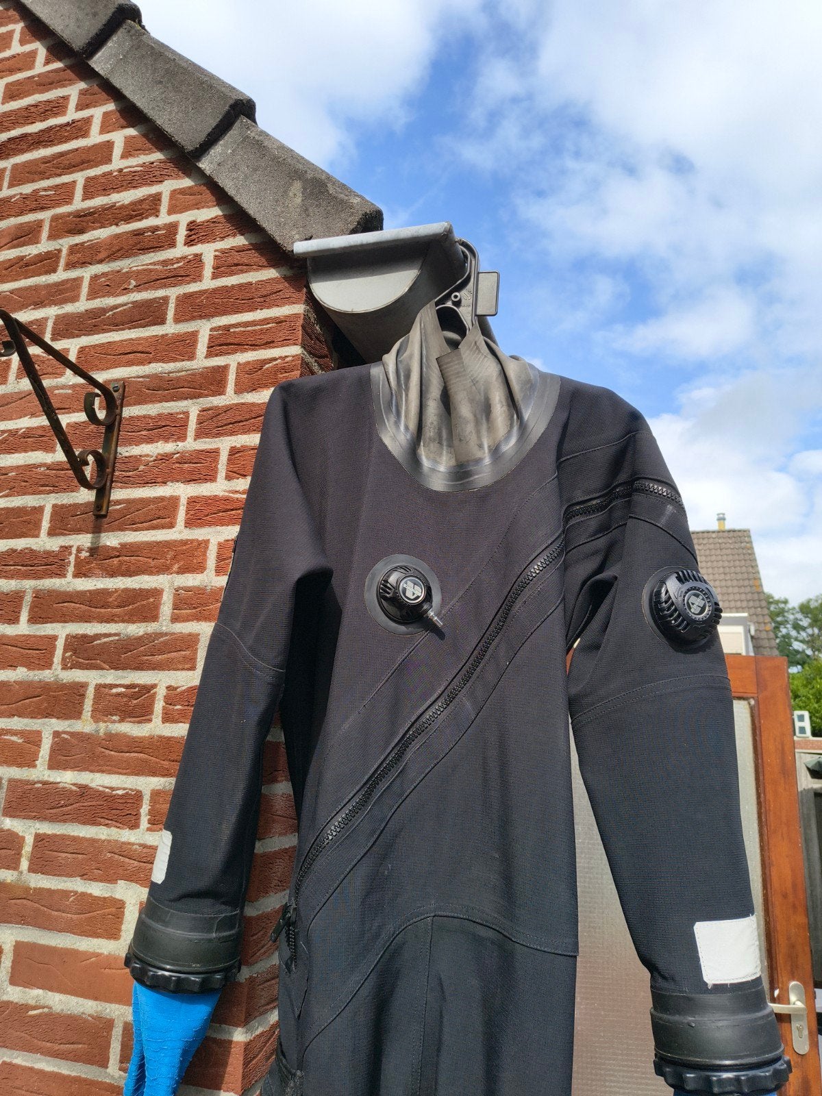 Aqua-Tek CX500S Droogpak met droogpak handschoenen, Ophalen of Verzenden, Gebruikt, Duikpak