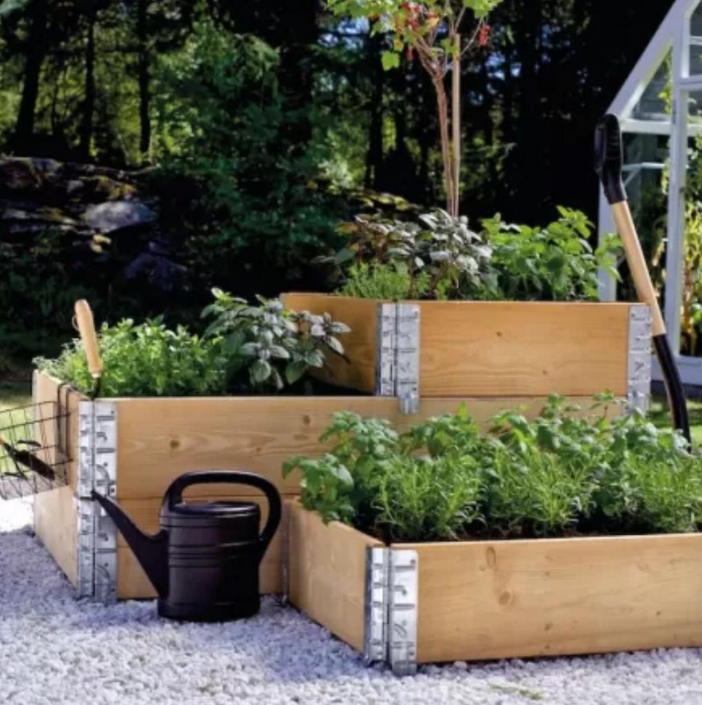 Moestuin bakken / Palletranden, Ophalen of Verzenden, Zo goed als nieuw, Kweekbak