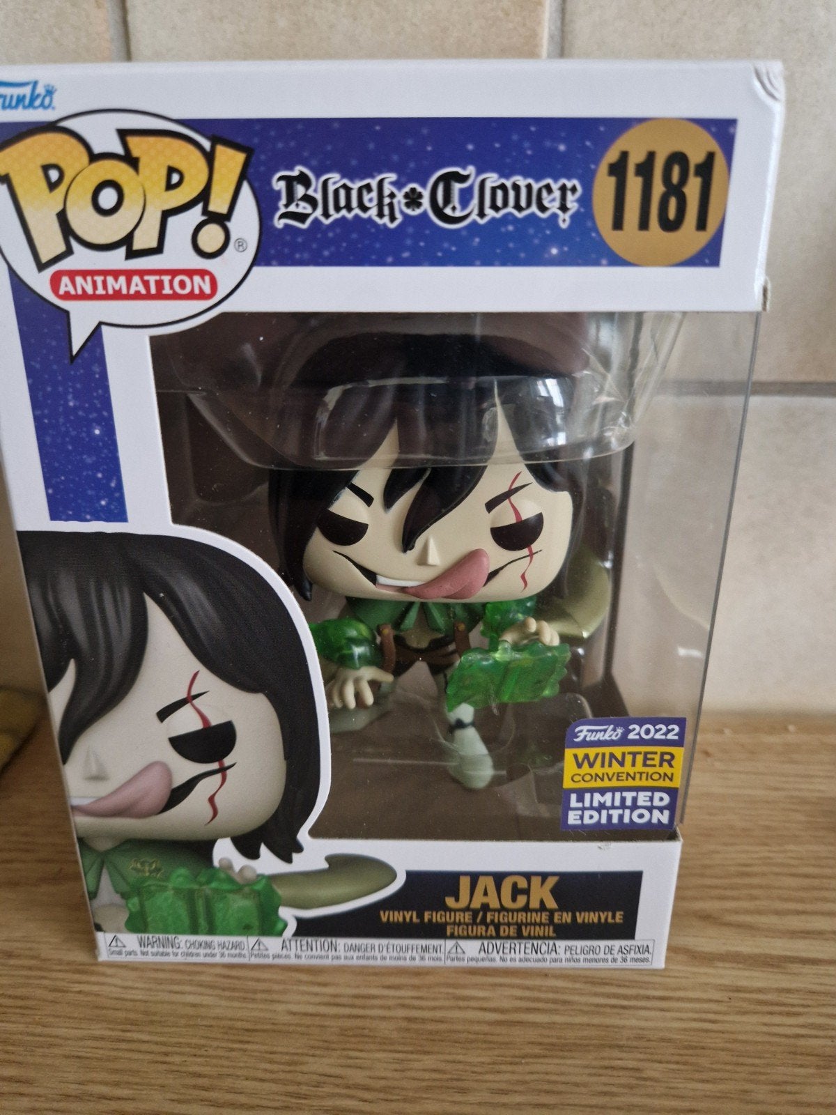 funko pop Jack nr 1181 black and clover, Verzamelen, Poppetjes en Figuurtjes, Ophalen of Verzenden, Zo goed als nieuw