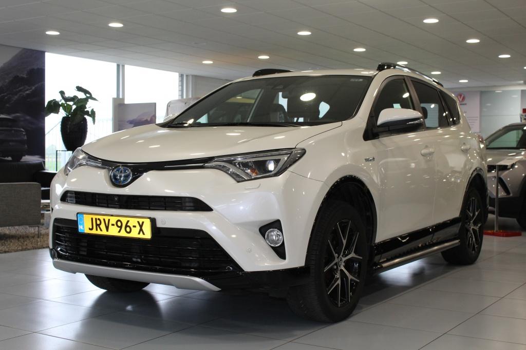 Toyota RAV4 Hybrid Style Selection/LEDER/CAMERA/TREKHAAK, Gebruikt, Wit, Leder, Bedrijf